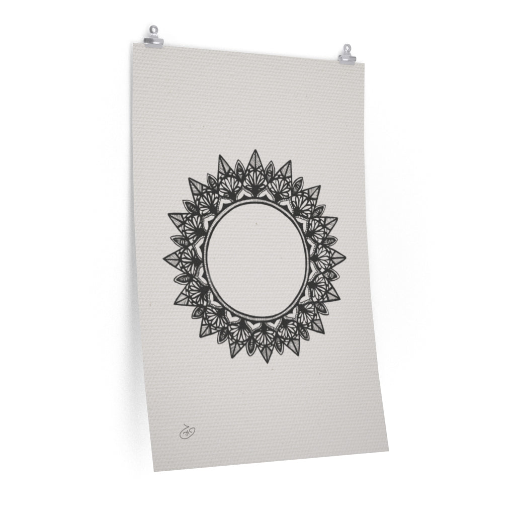 פוסטר Mandala - Felia Poster ציור מקורי של גאיה המקדם את המודעות לאלימות בין בני זוג בכלל וכלפי נשים בפרט