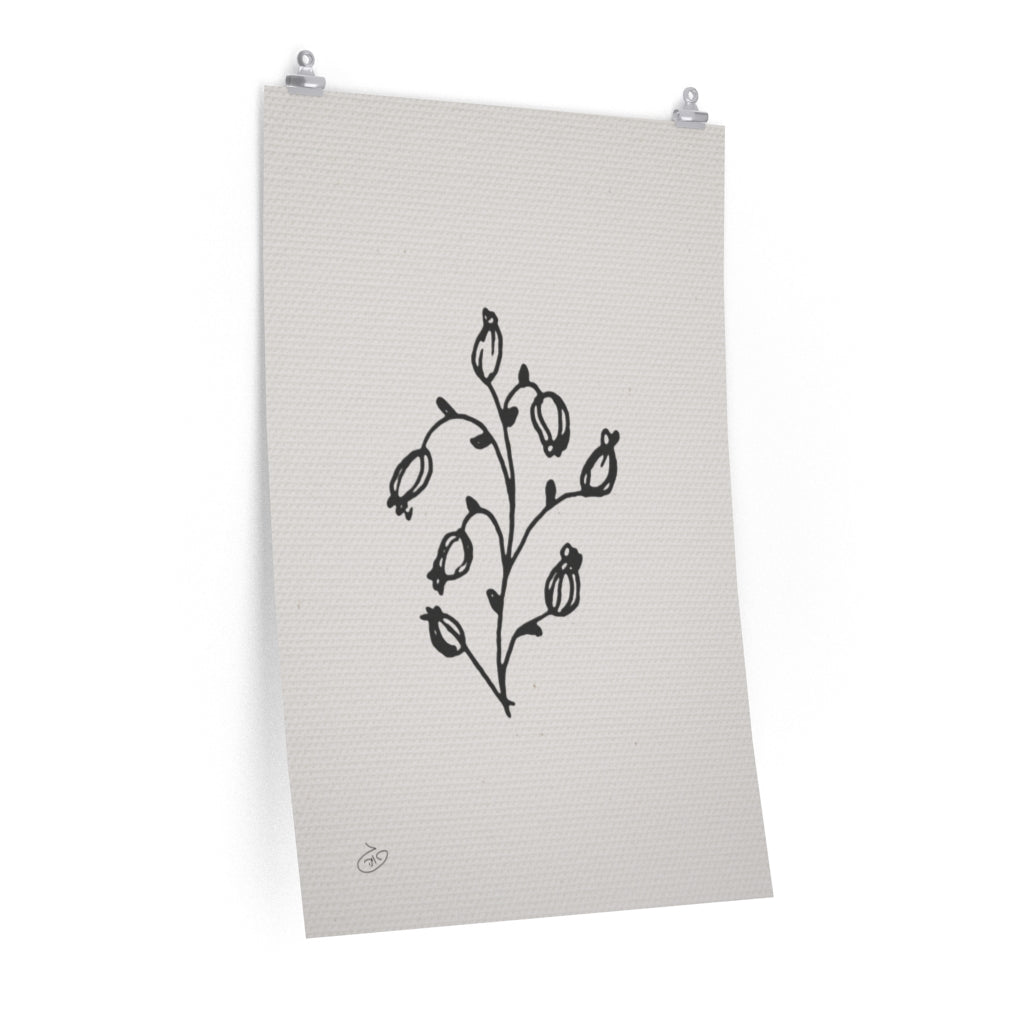 פוסטר Flower - Elena Poster ציור מקורי של גאיה המקדם את המודעות לאלימות בין בני זוג בכלל וכלפי נשים בפרט