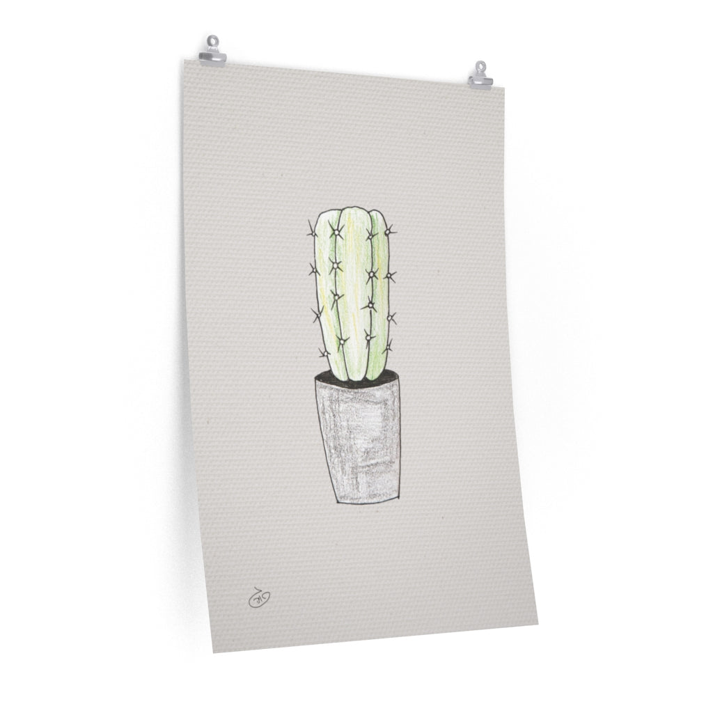 פוסטר Succulent Cactus Colour Poster ציור מקורי של גאיה המקדם את המודעות לאלימות בין בני זוג בכלל וכלפי נשים בפרט