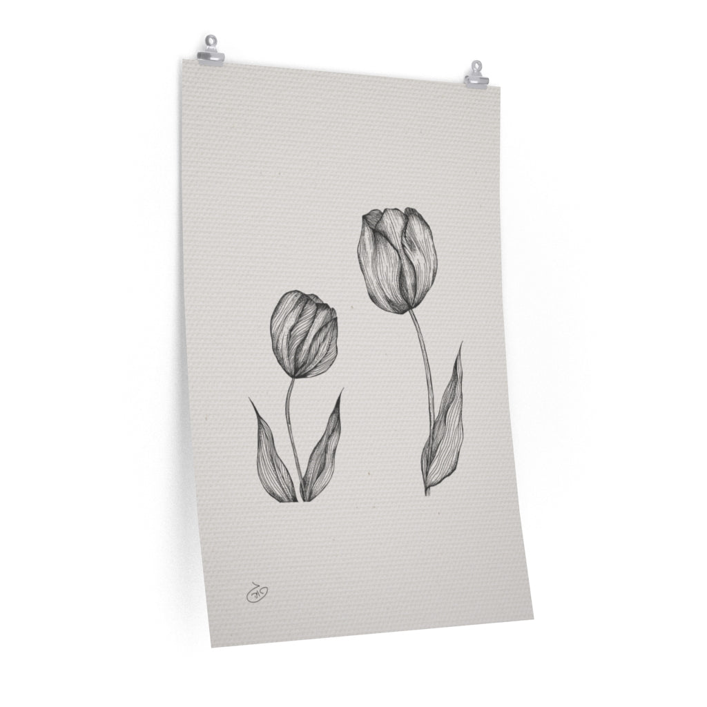 פוסטר Roses Flowers Poster ציור מקורי של גאיה המקדם את המודעות לאלימות בין בני זוג בכלל וכלפי נשים בפרט