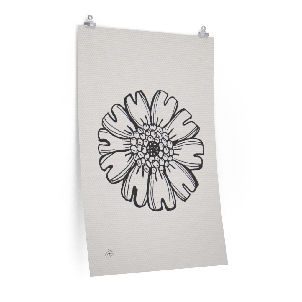 פוסטר Flower - Leah Poster ציור מקורי של גאיה המקדם את המודעות לאלימות בין בני זוג בכלל וכלפי נשים בפרט