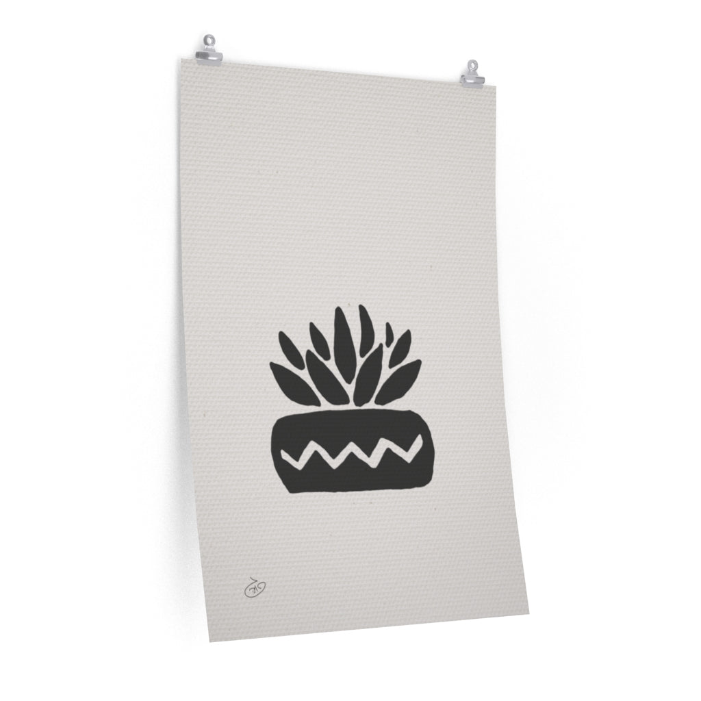 פוסטר Succulent Minima Poster ציור מקורי של גאיה המקדם את המודעות לאלימות בין בני זוג בכלל וכלפי נשים בפרט
