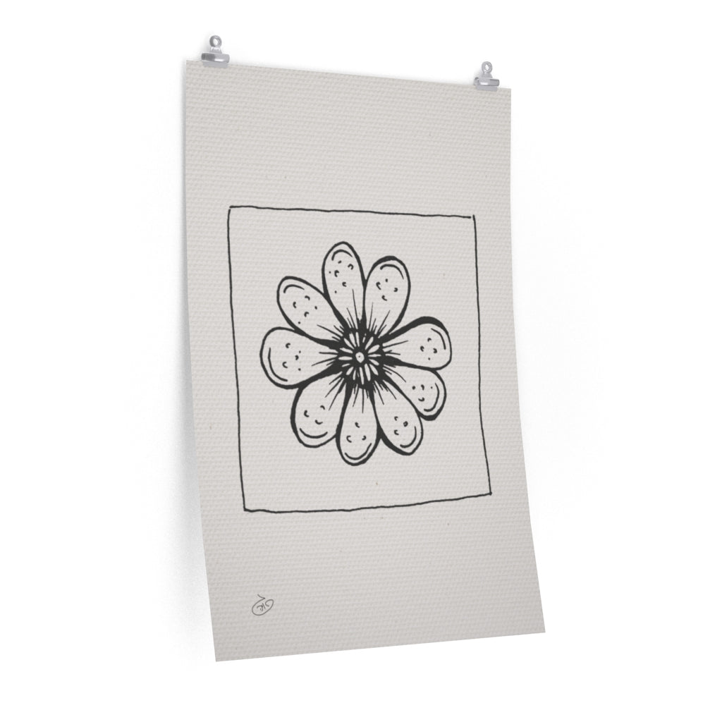 פוסטר Flower - Paisley Poster ציור מקורי של גאיה המקדם את המודעות לאלימות בין בני זוג בכלל וכלפי נשים בפרט