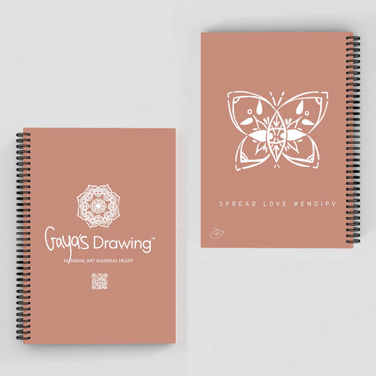 Butterfly Notebook | Gaya's Drawing | מחברת ספירלה עם הציורים של גאיה