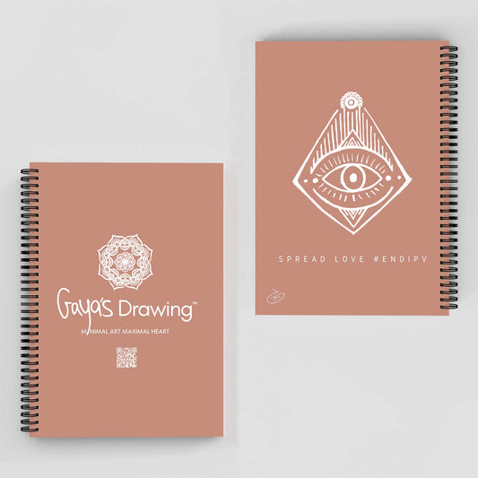 Eye of Providence Notebook | Gaya's Drawing | מחברת ספירלה עם הציורים של גאיה