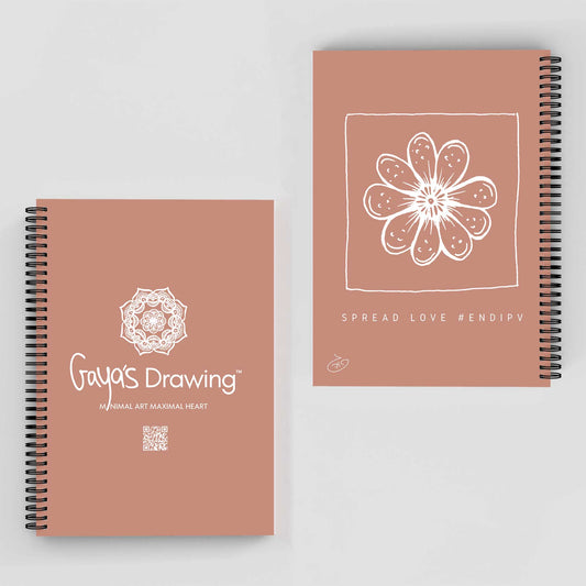 Flower - Paisley Notebook | Gaya's Drawing | מחברת ספירלה עם הציורים של גאיה