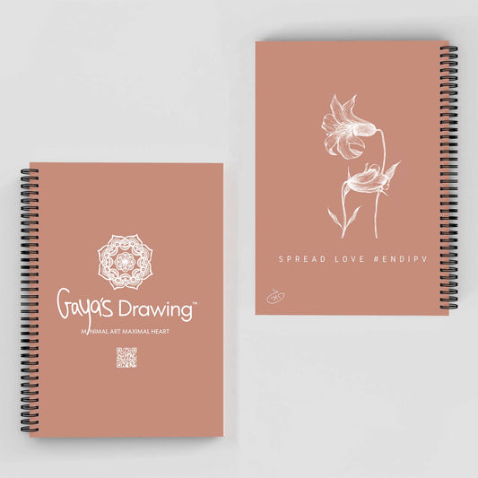 Hibiscuses Flower Notebook | Gaya's Drawing | מחברת ספירלה עם הציורים של גאיה