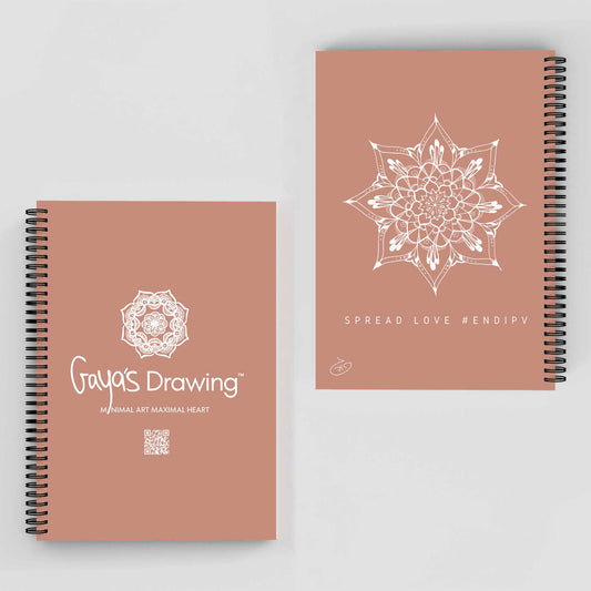 Mandala - Zala Notebook | Gaya's Drawing | מחברת ספירלה עם הציורים של גאיה