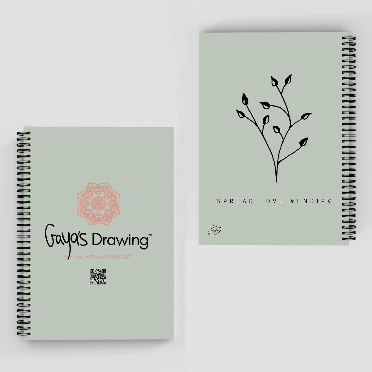 One Line Floral - Bouquet Notebook | Gaya's Drawing | מחברת ספירלה עם הציורים של גאיה