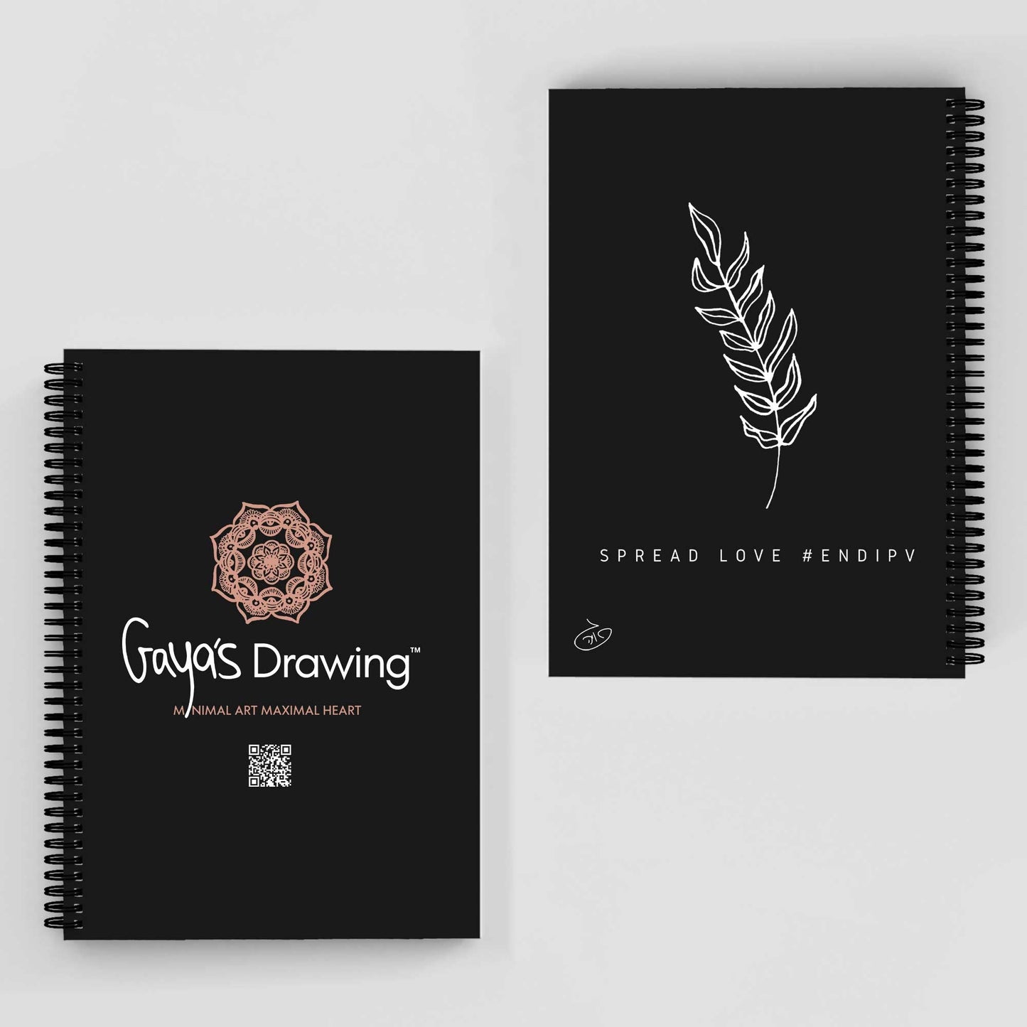 One Line - Branch Notebook | Gaya's Drawing | מחברת ספירלה עם הציורים של גאיה