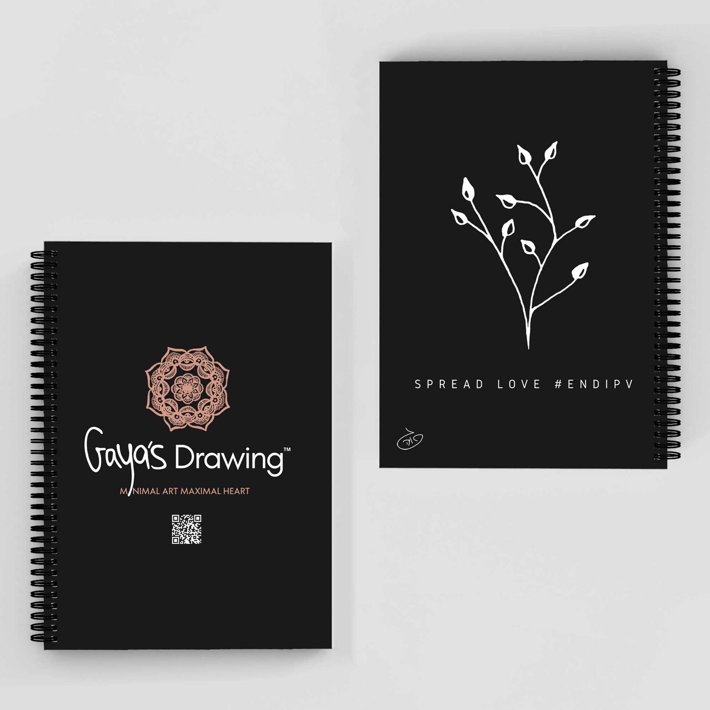 One Line Floral - Bouquet Notebook | Gaya's Drawing | מחברת ספירלה עם הציורים של גאיה