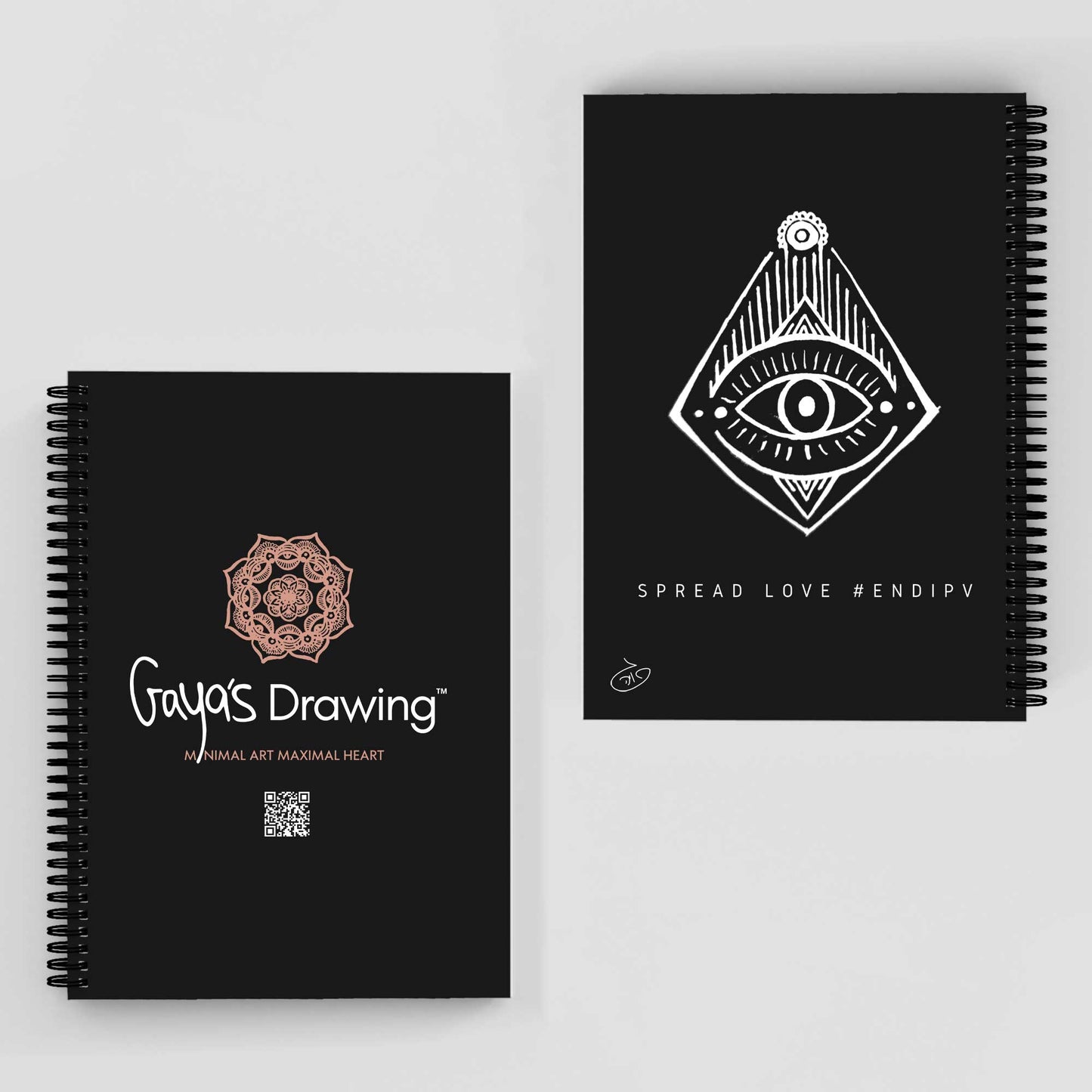 Eye of Providence Notebook | Gaya's Drawing | מחברת ספירלה עם הציורים של גאיה