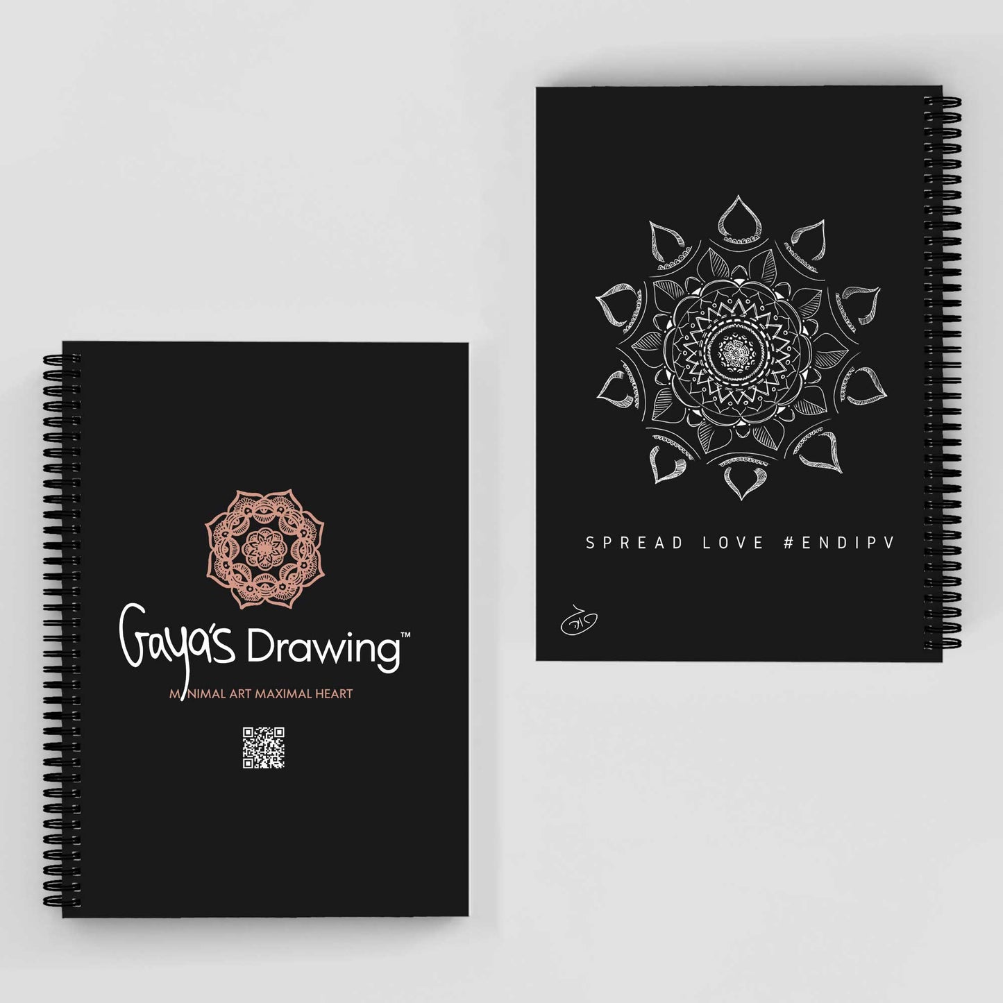 Mandala - Acre Notebook | Gaya's Drawing | מחברת ספירלה עם הציורים של גאיה