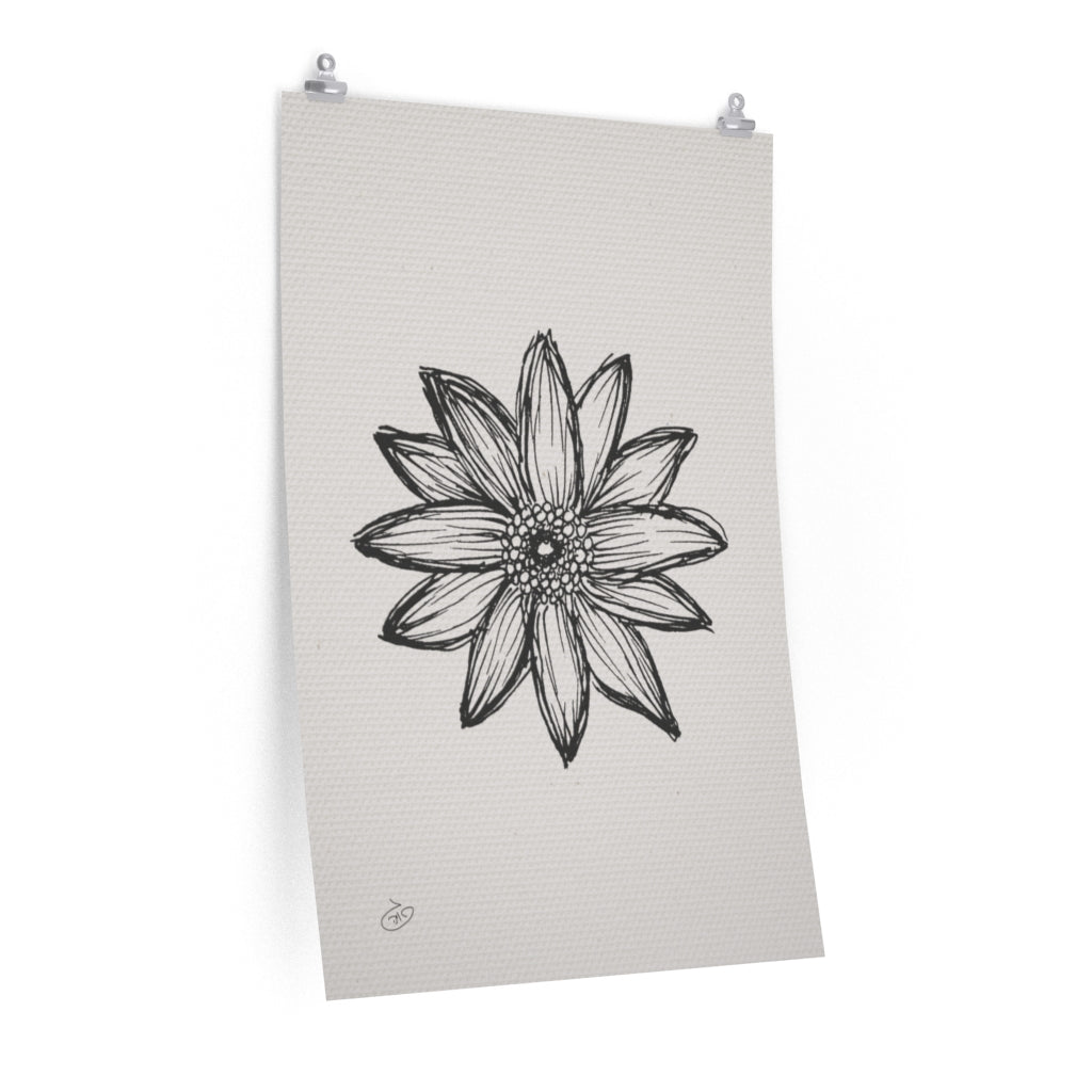 פוסטר Flower - Aaliyah Poster ציור מקורי של גאיה המקדם את המודעות לאלימות בין בני זוג בכלל וכלפי נשים בפרט