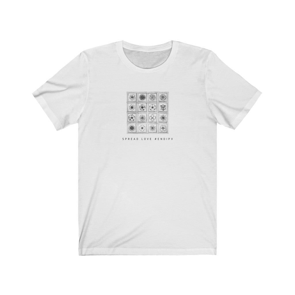 Gaya's Drawing Several Flowers with Frames Tee | חולצה קצרה יוניסקס