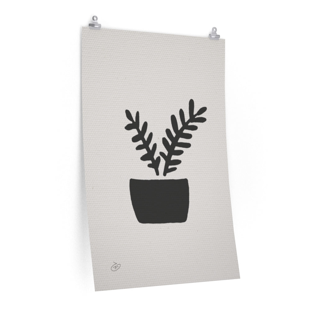 פוסטר Succulent Areca Poster ציור מקורי של גאיה המקדם את המודעות לאלימות בין בני זוג בכלל וכלפי נשים בפרט