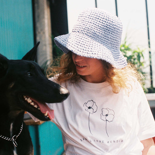 One Line Flower - Poppy Tee