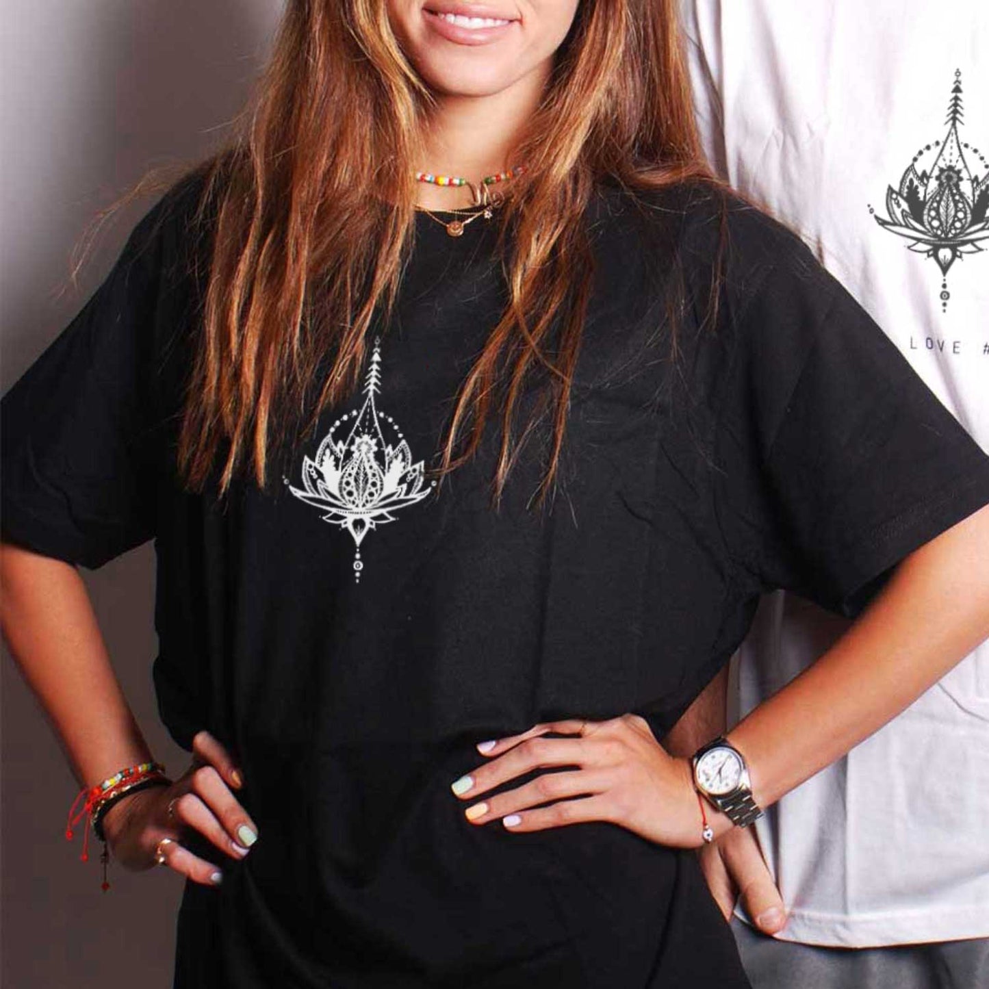 White Lily Lotus Tee