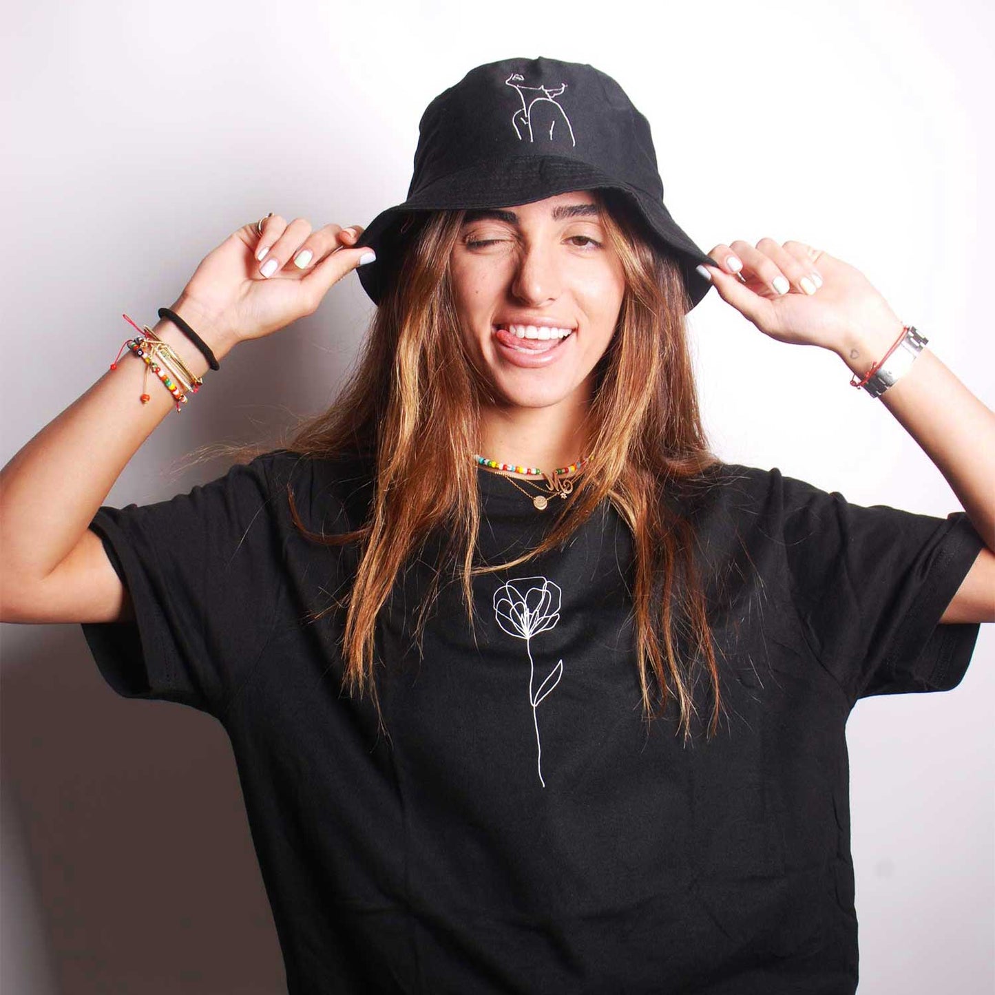 One Line Flower - Peony Tee