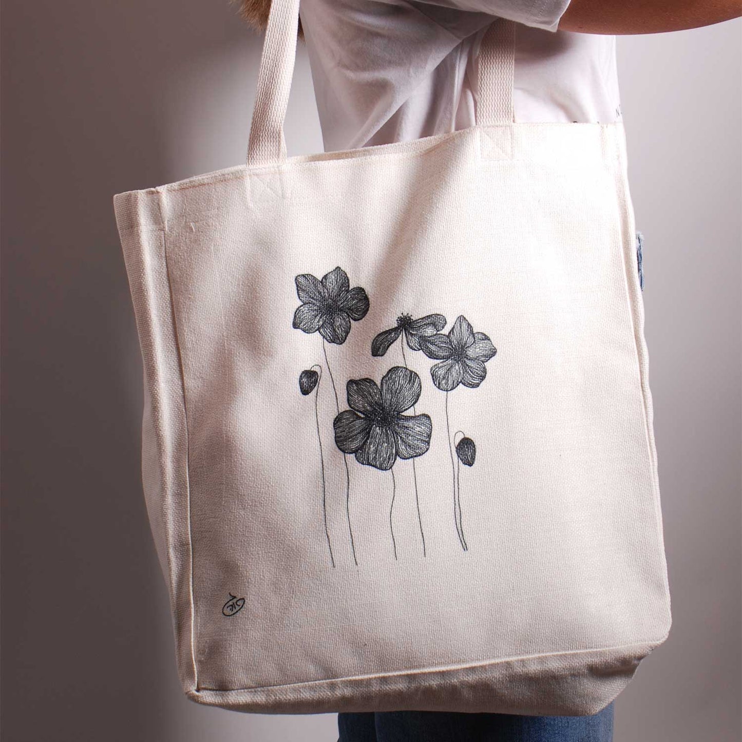 Poppies Flowers Tote Bag