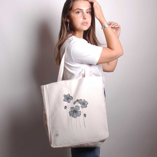 Poppies Flowers Tote Bag