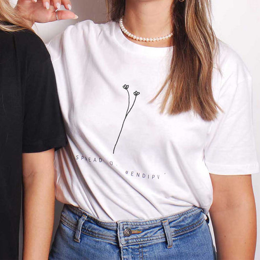 One Line Flower - Emma Tee