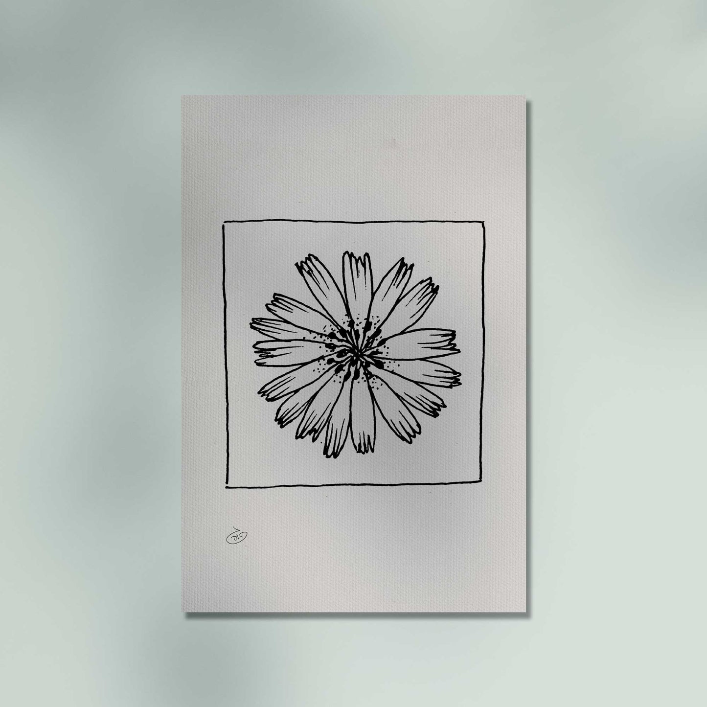 פוסטר Flower - Addison Poster ציור מקורי של גאיה המקדם את המודעות לאלימות בין בני זוג בכלל וכלפי נשים בפרט