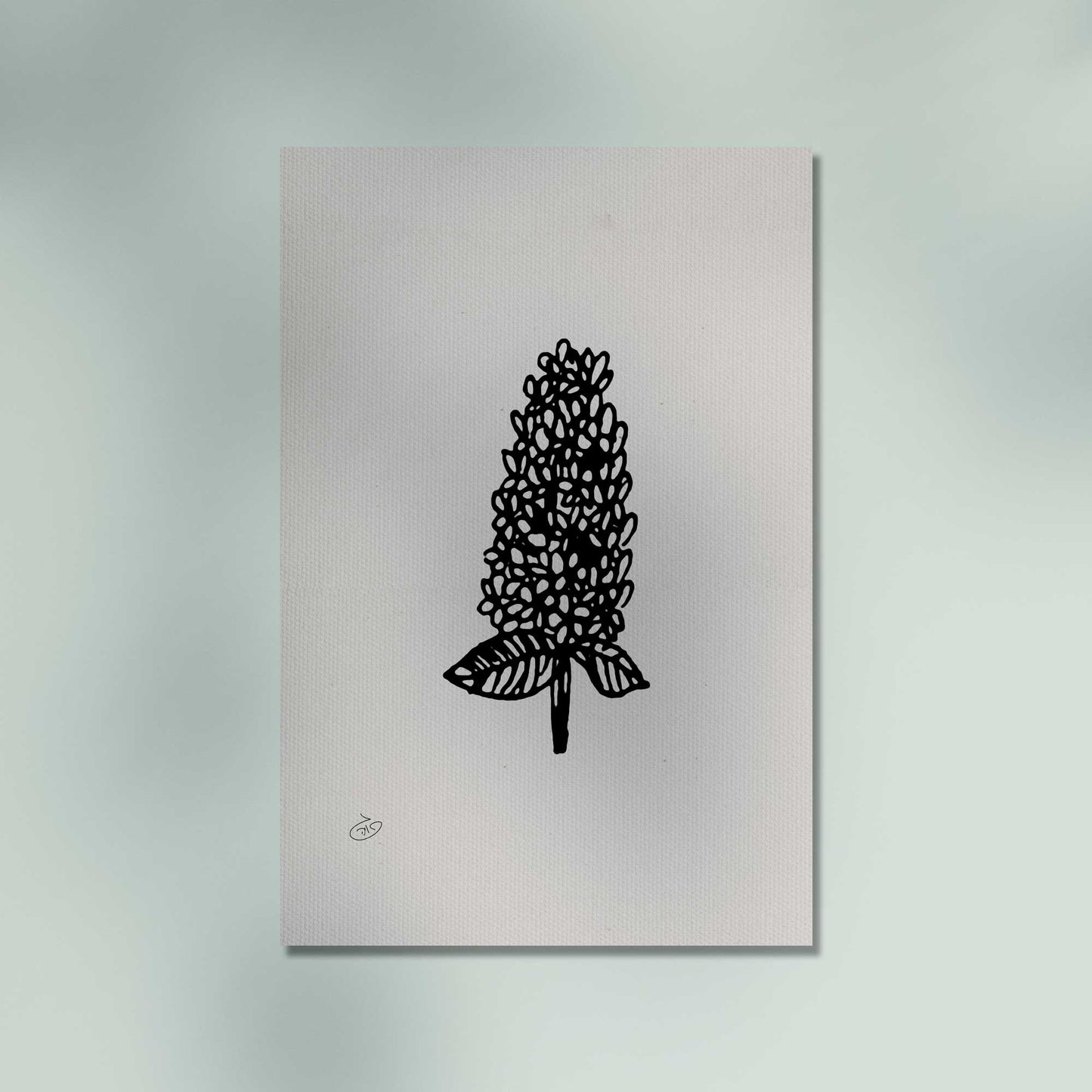פוסטר Flower - Aria Poster ציור מקורי של גאיה המקדם את המודעות לאלימות בין בני זוג בכלל וכלפי נשים בפרט