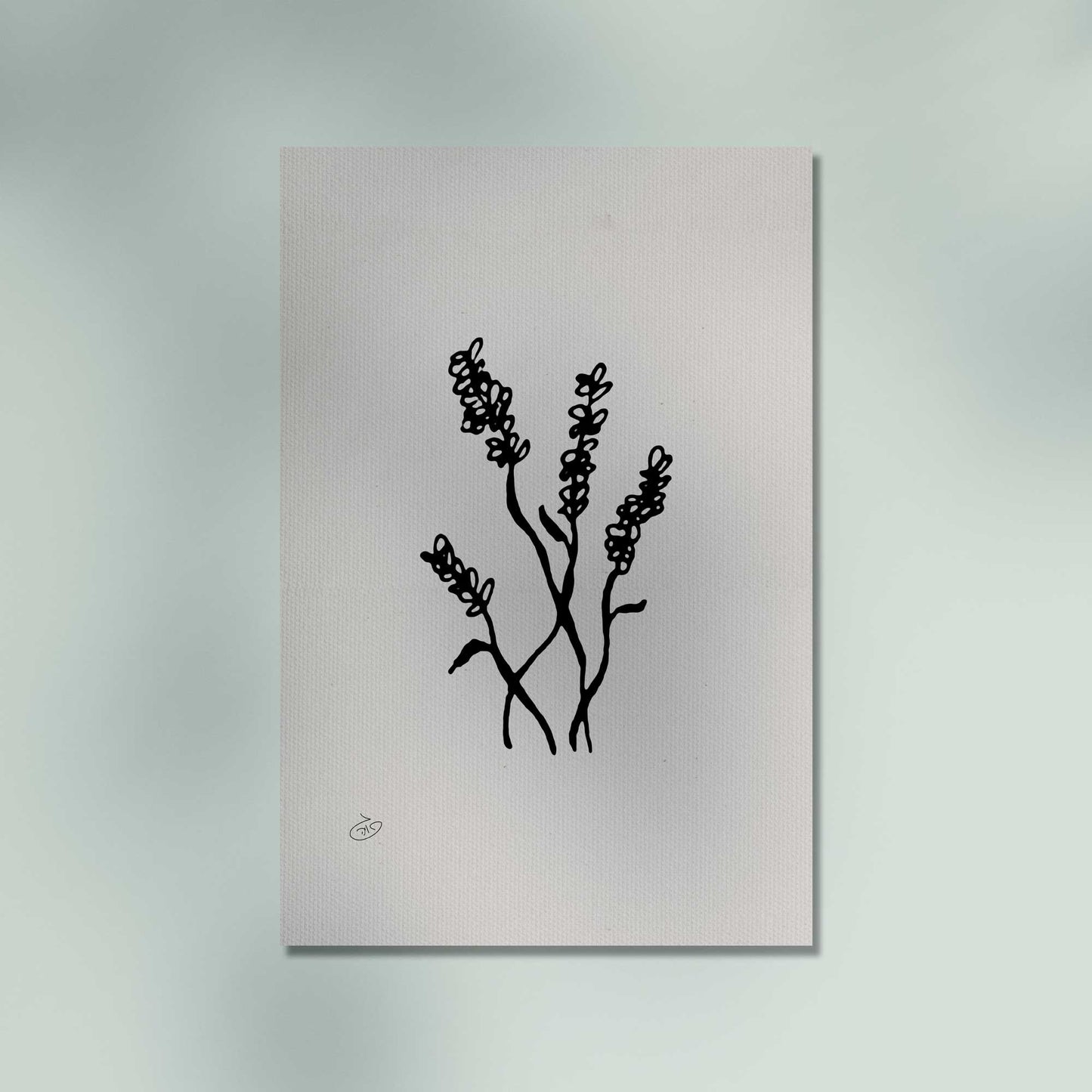פוסטר Flower - Aurora Poster ציור מקורי של גאיה המקדם את המודעות לאלימות בין בני זוג בכלל וכלפי נשים בפרט