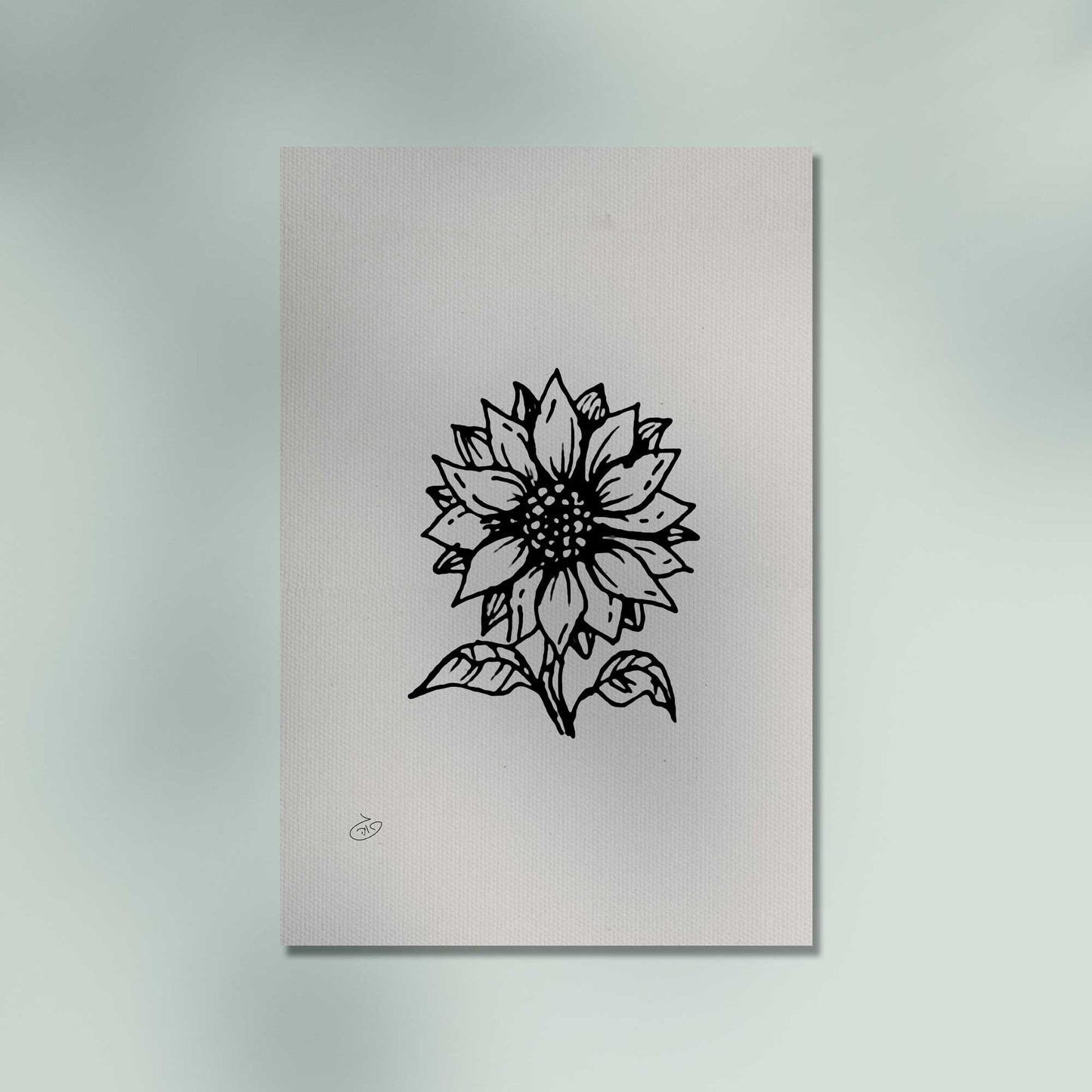 פוסטר Flower - Bella Poster ציור מקורי של גאיה המקדם את המודעות לאלימות בין בני זוג בכלל וכלפי נשים בפרט