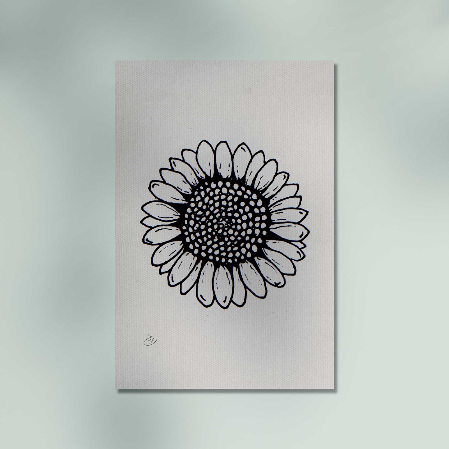 פוסטר Flower - Hannah Poster ציור מקורי של גאיה המקדם את המודעות לאלימות בין בני זוג בכלל וכלפי נשים בפרט
