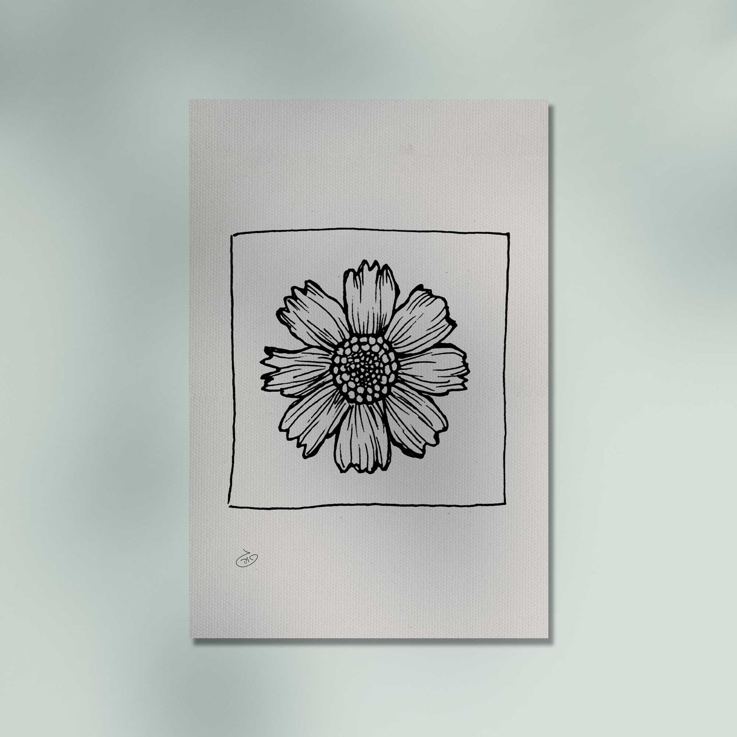 פוסטר Flower - Isla Poster ציור מקורי של גאיה המקדם את המודעות לאלימות בין בני זוג בכלל וכלפי נשים בפרט