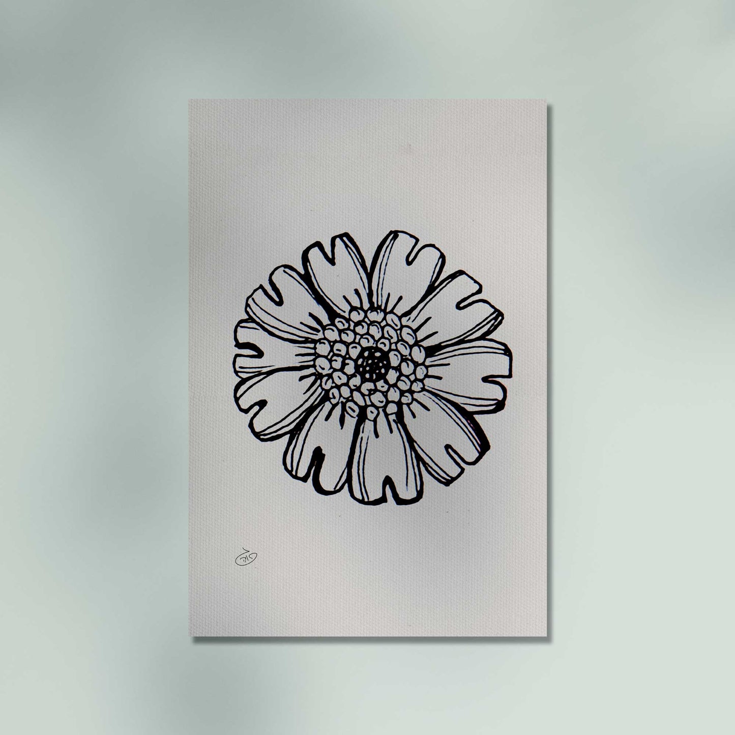 פוסטר Flower - Leah Poster ציור מקורי של גאיה המקדם את המודעות לאלימות בין בני זוג בכלל וכלפי נשים בפרט