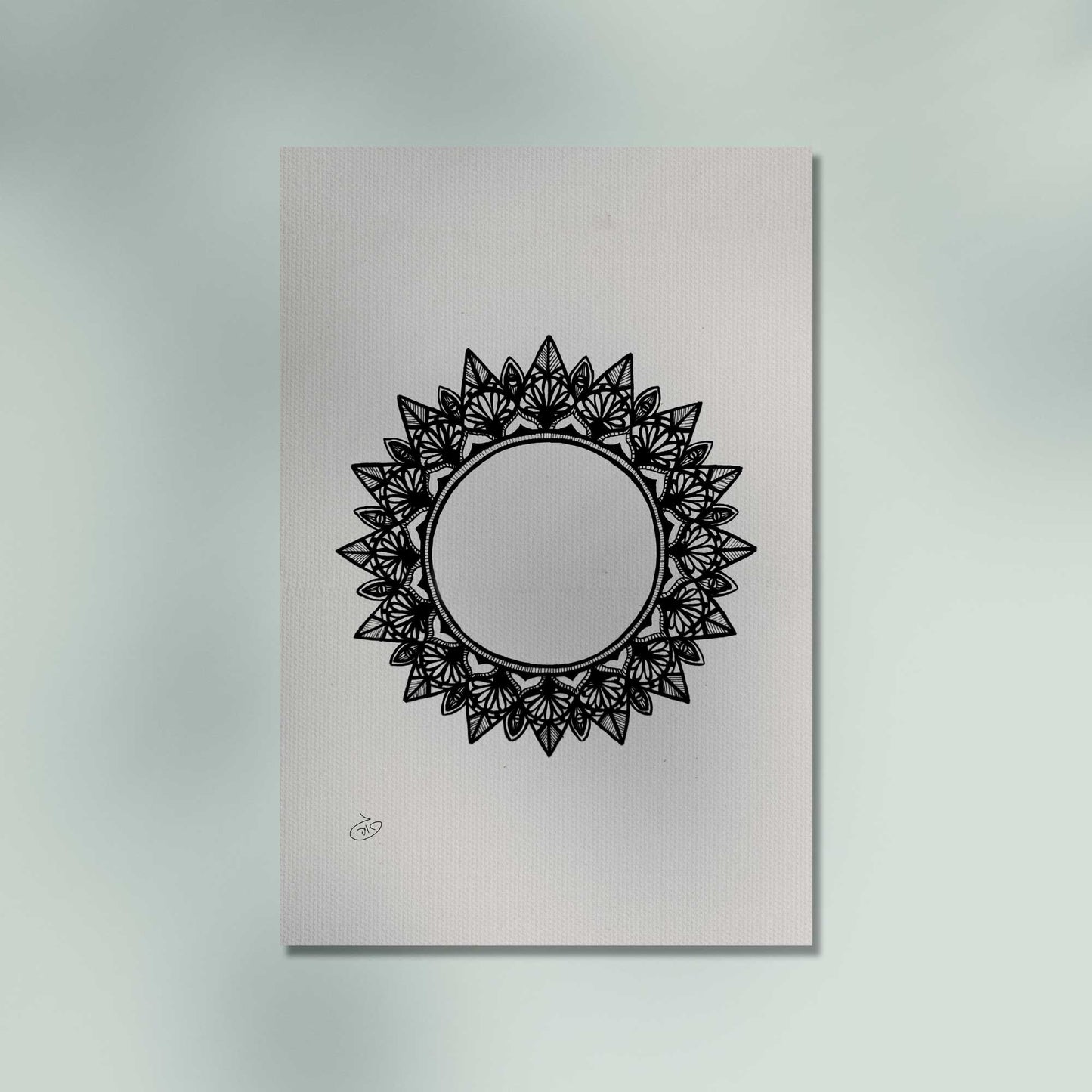 פוסטר Mandala - Felia Poster ציור מקורי של גאיה המקדם את המודעות לאלימות בין בני זוג בכלל וכלפי נשים בפרט