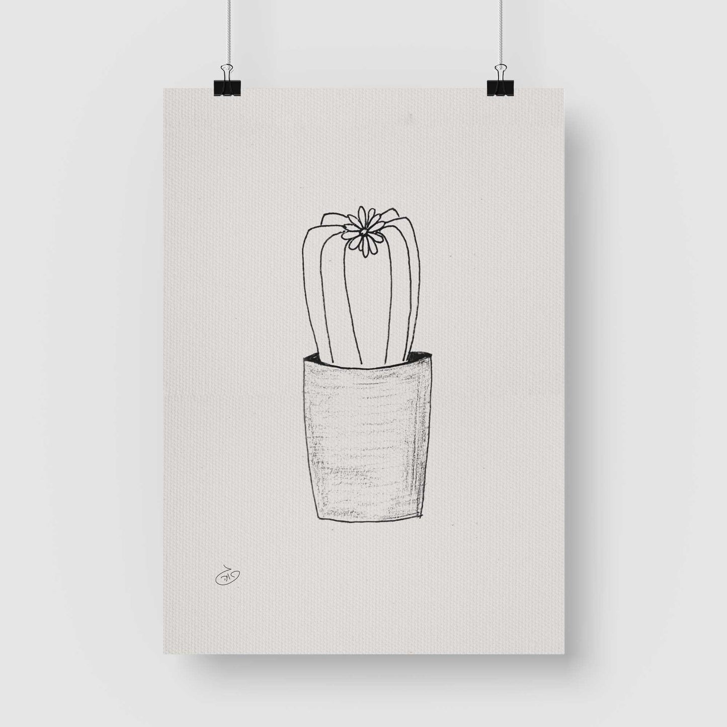 פוסטר Succulent Puruvian Poster ציור מקורי של גאיה המקדם את המודעות לאלימות בין בני זוג בכלל וכלפי נשים בפרט