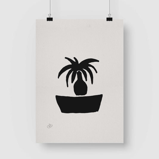 פוסטר Succulent Small Tree Poster ציור מקורי של גאיה המקדם את המודעות לאלימות בין בני זוג בכלל וכלפי נשים בפרט