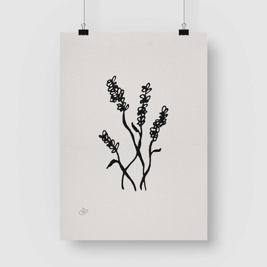 פוסטר Flower - Aurora Poster ציור מקורי של גאיה המקדם את המודעות לאלימות בין בני זוג בכלל וכלפי נשים בפרט