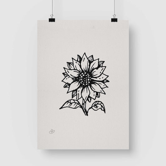 פוסטר Flower - Bella Poster ציור מקורי של גאיה המקדם את המודעות לאלימות בין בני זוג בכלל וכלפי נשים בפרט