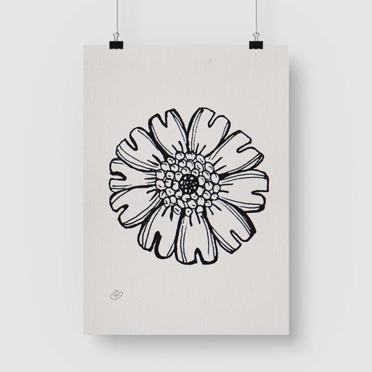 פוסטר Flower - Leah Poster ציור מקורי של גאיה המקדם את המודעות לאלימות בין בני זוג בכלל וכלפי נשים בפרט