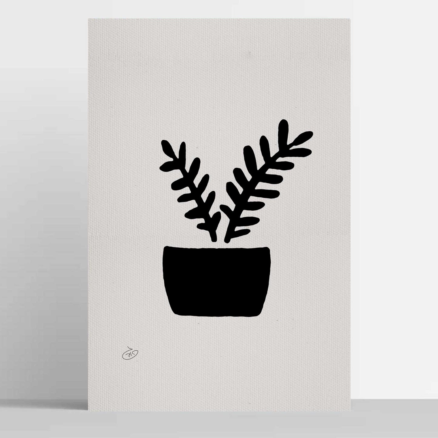 פוסטר Succulent Areca Poster ציור מקורי של גאיה המקדם את המודעות לאלימות בין בני זוג בכלל וכלפי נשים בפרט