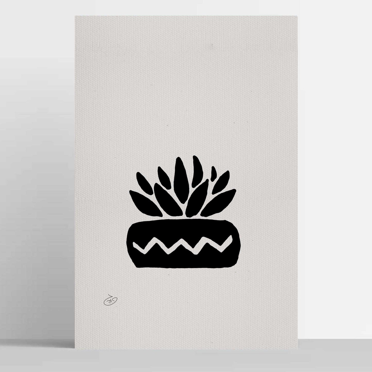 פוסטר Succulent Minima Poster ציור מקורי של גאיה המקדם את המודעות לאלימות בין בני זוג בכלל וכלפי נשים בפרט