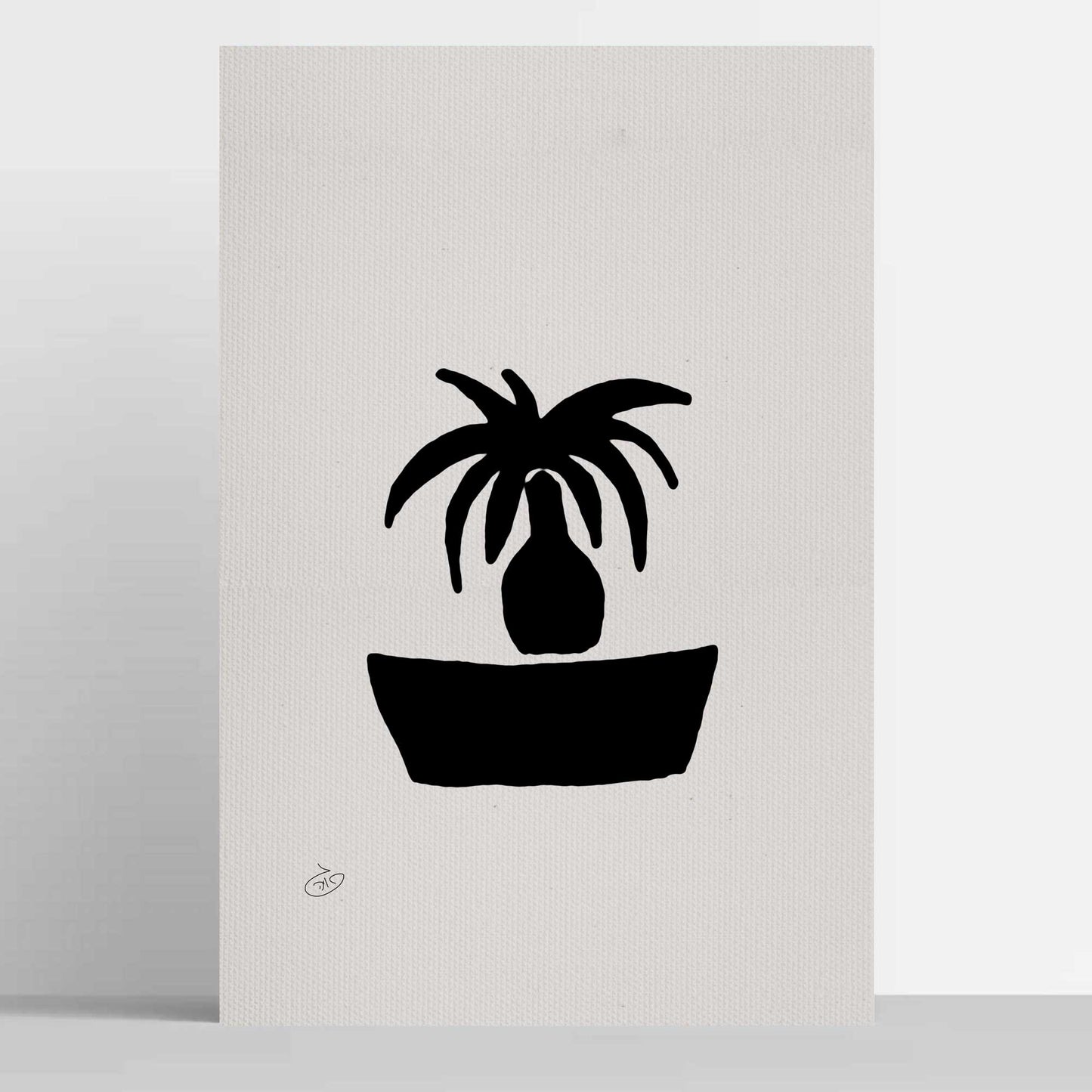 פוסטר Succulent Small Tree Poster ציור מקורי של גאיה המקדם את המודעות לאלימות בין בני זוג בכלל וכלפי נשים בפרט