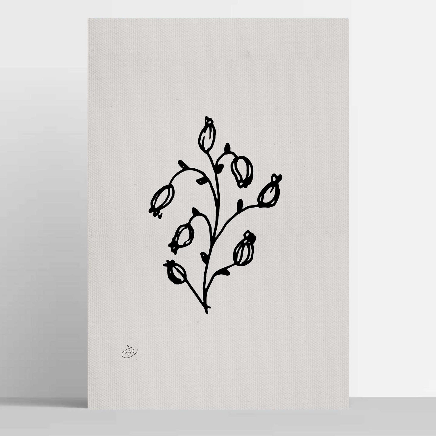 פוסטר Flower - Elena Poster ציור מקורי של גאיה המקדם את המודעות לאלימות בין בני זוג בכלל וכלפי נשים בפרט