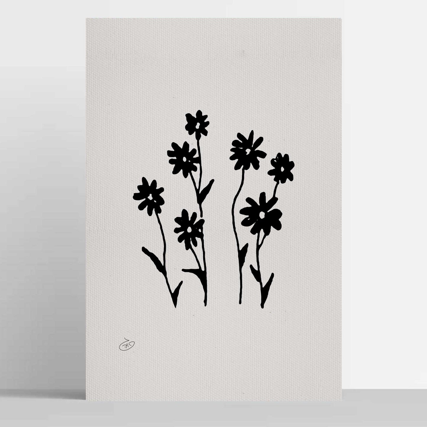 פוסטר Flower - Grace Poster ציור מקורי של גאיה המקדם את המודעות לאלימות בין בני זוג בכלל וכלפי נשים בפרט