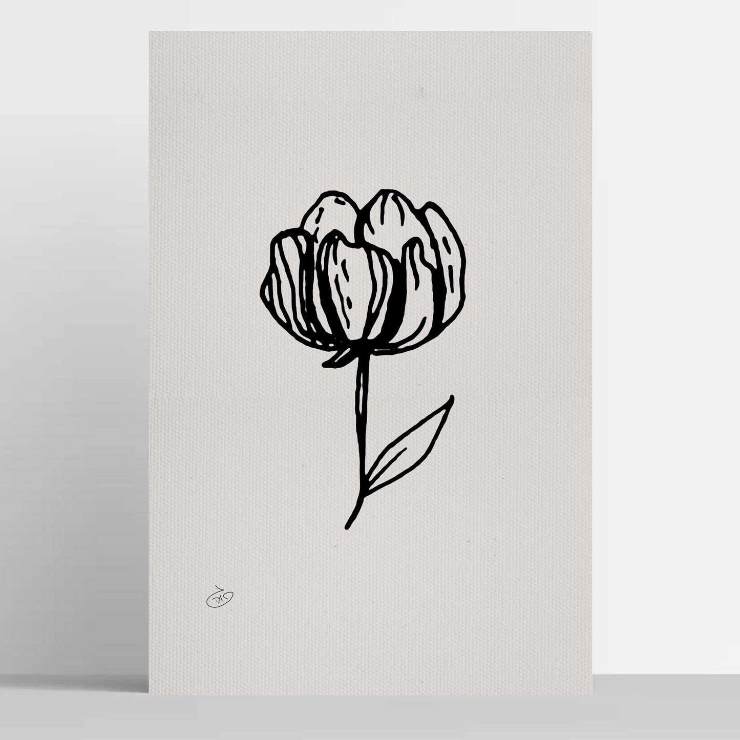 פוסטר Flower - Kinsley Poster ציור מקורי של גאיה המקדם את המודעות לאלימות בין בני זוג בכלל וכלפי נשים בפרט