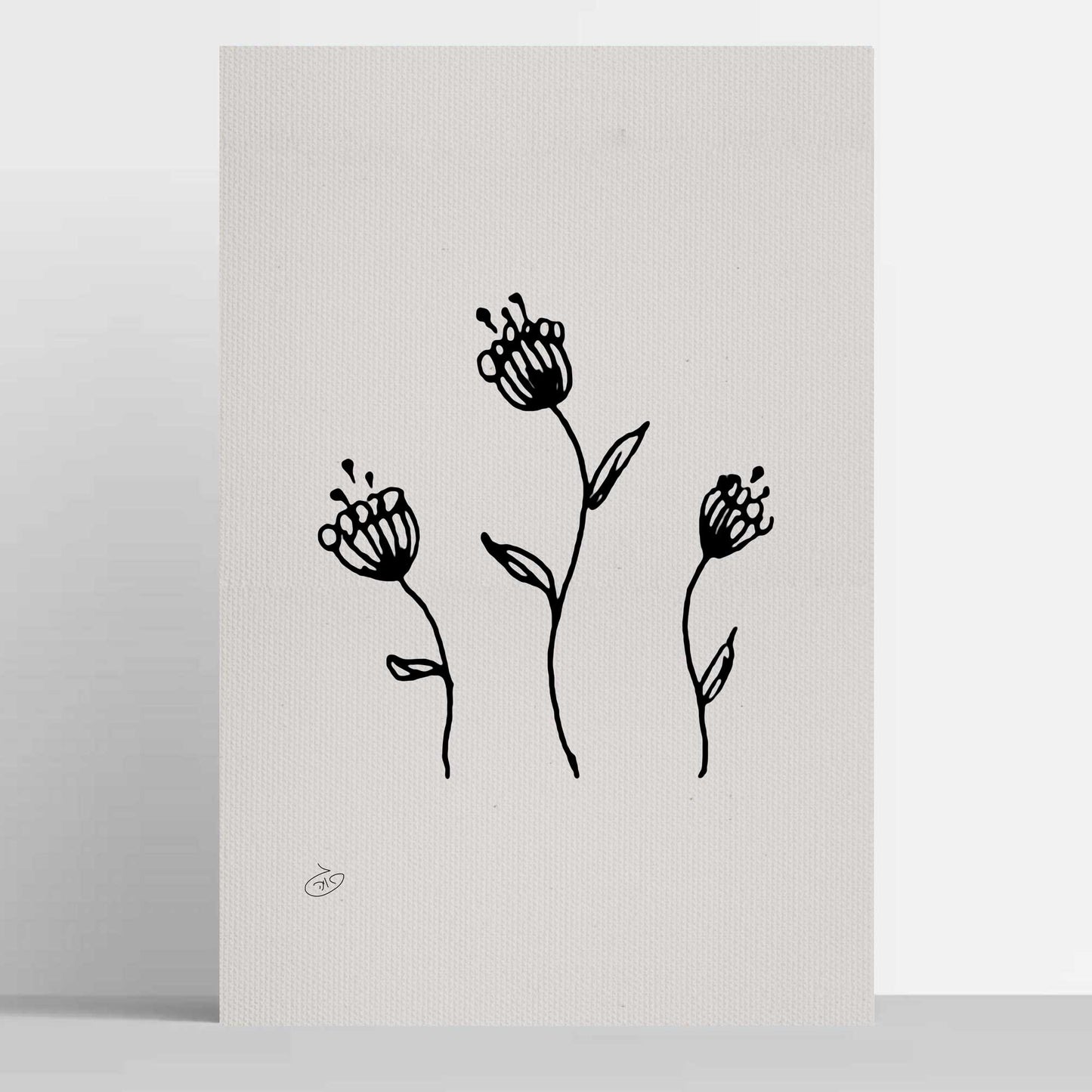 פוסטר Flower - Layla Poster ציור מקורי של גאיה המקדם את המודעות לאלימות בין בני זוג בכלל וכלפי נשים בפרט