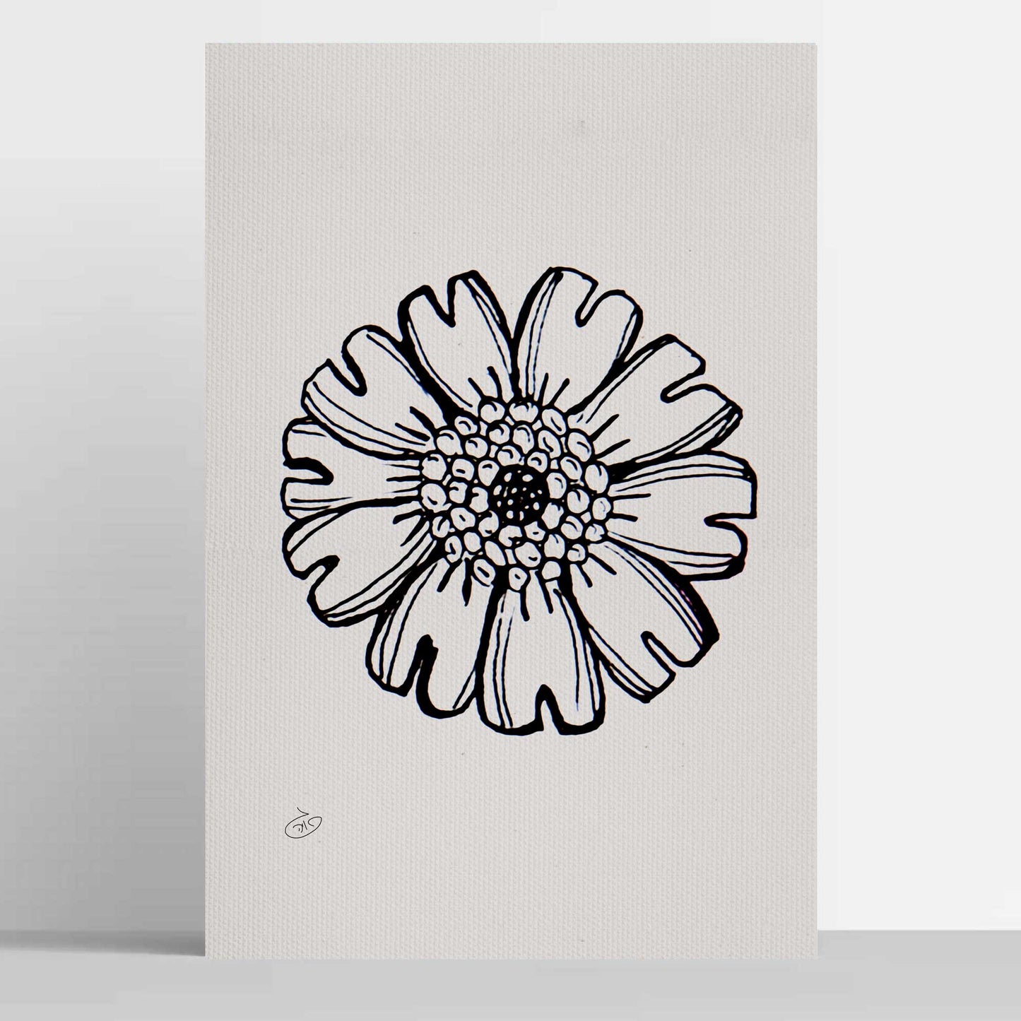 פוסטר Flower - Leah Poster ציור מקורי של גאיה המקדם את המודעות לאלימות בין בני זוג בכלל וכלפי נשים בפרט