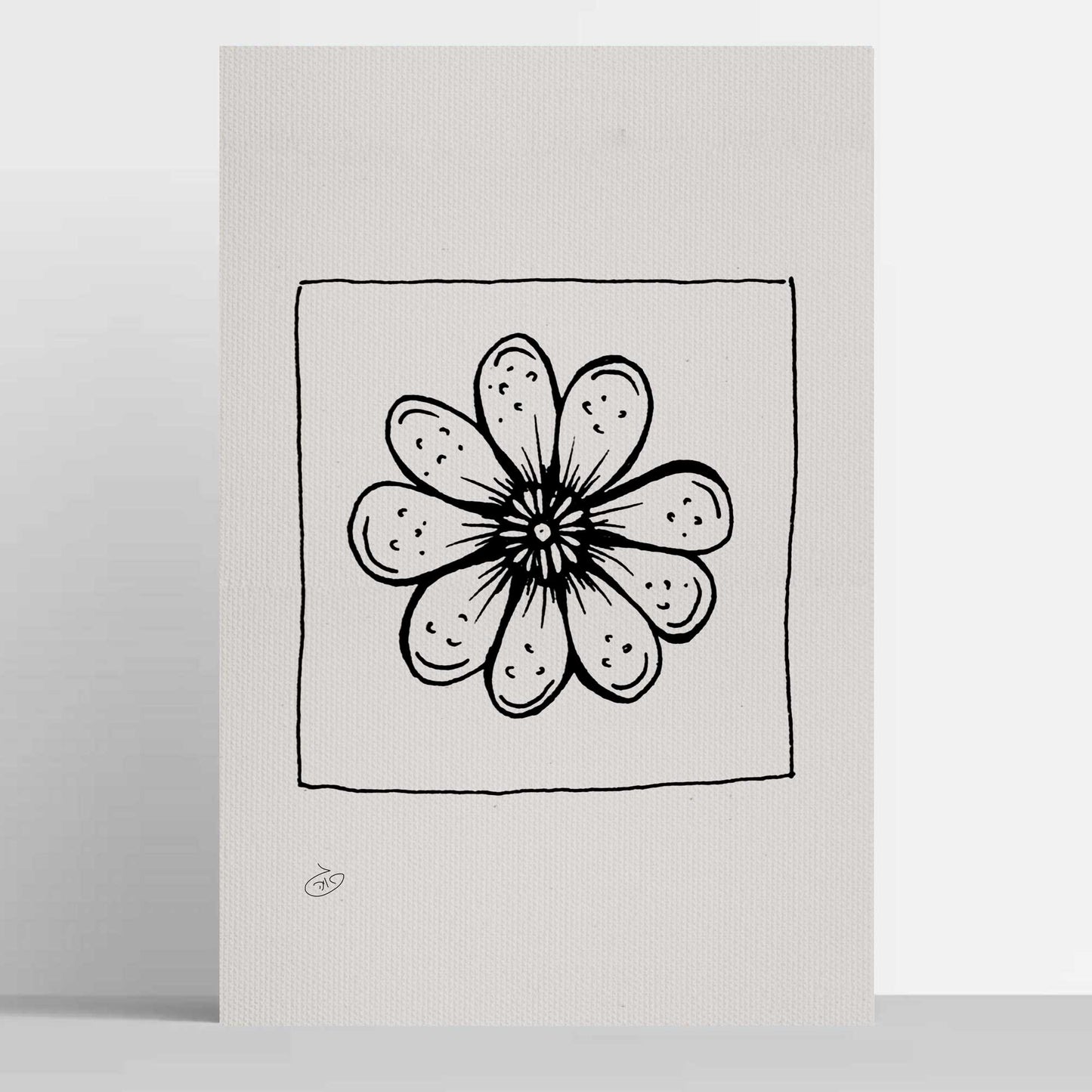 פוסטר Flower - Paisley Poster ציור מקורי של גאיה המקדם את המודעות לאלימות בין בני זוג בכלל וכלפי נשים בפרט