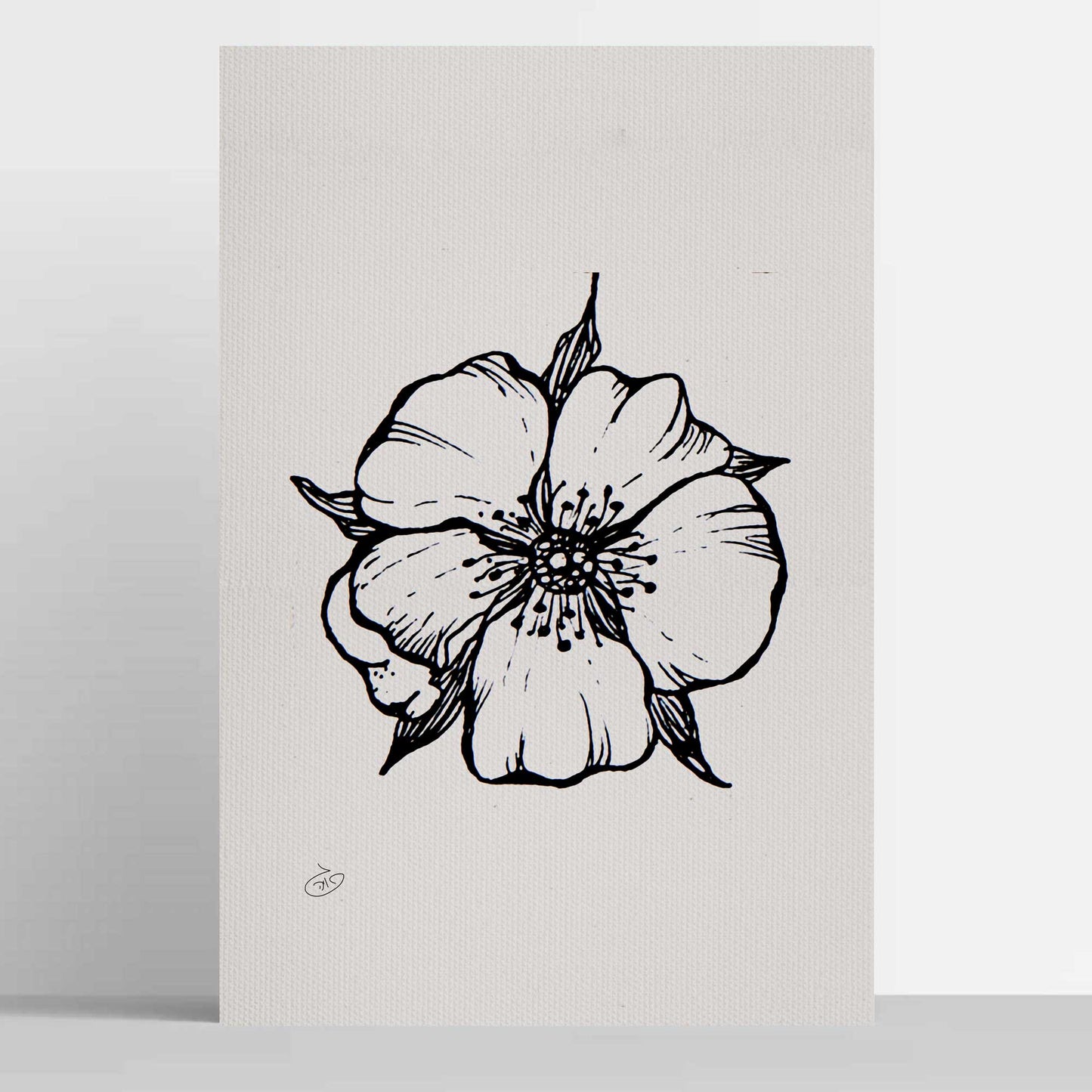 פוסטר Flower - Penelope Poster ציור מקורי של גאיה המקדם את המודעות לאלימות בין בני זוג בכלל וכלפי נשים בפרט