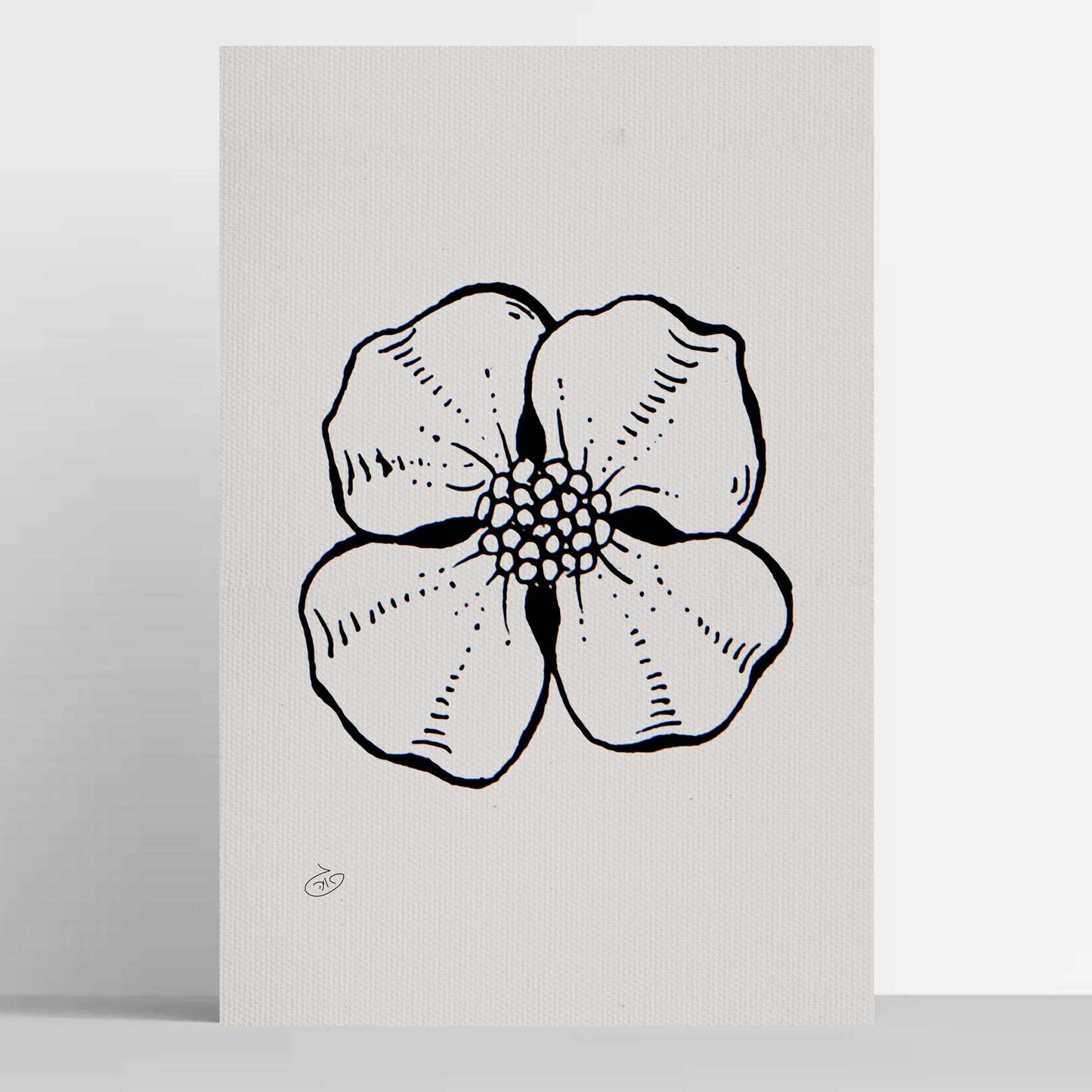 פוסטר Flower - Riley Poster ציור מקורי של גאיה המקדם את המודעות לאלימות בין בני זוג בכלל וכלפי נשים בפרט